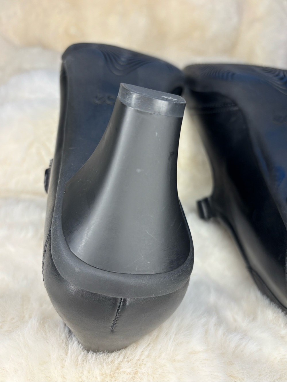 NWB ECCO London Mary Jane Women Black Leather Heels - Picture 7 of 11